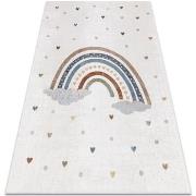 Tapis Rugsx Tapis BONO 724 ARC-EN-CIEL, COEUR crème / 140x190 cm