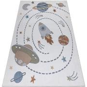 Tapis Rugsx Tapis BONO 8288 Espace, planètes crème / 140x190 cm