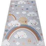 Tapis Rugsx Tapis BONO 8437 Des nuages, ciel, gris 140x190 cm