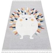 Tapis Rugsx Tapis YOYO GD73 gris/blanc - Hérisson en 80x150 cm