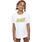 T-shirt enfant Dc Comics Flash Crackle Logo