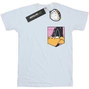 T-shirt enfant Dessins Animés Daffy Duck Face Faux Pocket