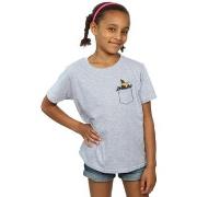 T-shirt enfant Dessins Animés Daffy Duck Faux Pocket