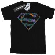 T-shirt Dc Comics Superman Floral Logo 1
