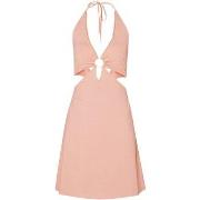 Robe Liu Jo Robe courte rose avec découpes