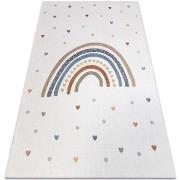 Tapis Rugsx Tapis BONO 8302 Arc-en-ciel, coeurs crème / 200x290 cm