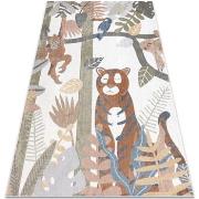 Tapis Rugsx Tapis BONO 8426 Jungle, animaux sauvages crème 200x290 cm