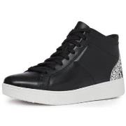 Baskets basses FitFlop RALLY GLITTER HIGH TOP SNEAKERS BLACK MIX AW02