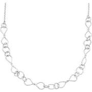 Collier Orusbijoux Collier En Argent Rhodié Diamanté Torsadé