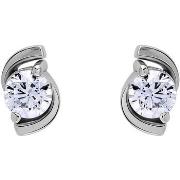 Boucles oreilles Brillaxis Boucles d'oreilles or blanc 18 carats oxyde...