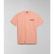 T-shirt Napapijri S-MARTRE NP0A4HQB-P1I1 PINK SALOMON