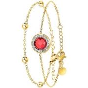 Bracelets Sc Bohème B2125-ROUGE+B2371-DORE