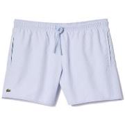 Maillots de bain Lacoste SHORT DE BAIN LÉGER UNI BLEU CLAIR À SÉCHAGE ...