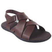 Chaussures Bienve Sandale homme marron 317