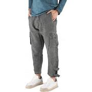 Jeans Never Enough Pantalon cargo en lin