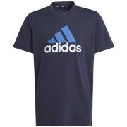 T-shirt enfant adidas U BL 2 TEE - SEBLBU SEMSPA WHITE - 9/10 ans