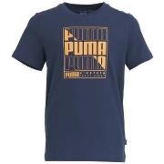 T-shirt enfant Puma TEE SHIRT - CLUB NAVY - 164