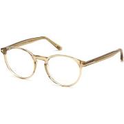 Lunettes de soleil Tom Ford FT5524 Cadres Optiques, Brun clair, 49 mm