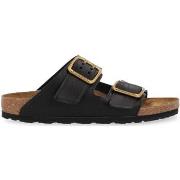 Sandales Birkenstock Sandale Arizona Bold Gap en cuir perforé noir