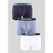 Slips Kaporal - Pack de 3 Boxers - bleu et blanc
