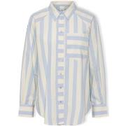 Blouses Y.a.s YAS Noos Monday Shirt L/S - Whitecap Gray/Clear Sky