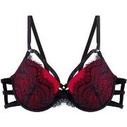 Rembourrés Pomm'poire Soutien-gorge ampliforme coque moulée noir/rouge...