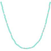 Collier Orusbijoux Collier Argent Rhodié Perles Naturelles Amazonite E...