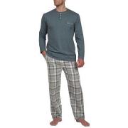 Pyjamas / Chemises de nuit Mariner Pyjama en pur coton peigné col bout...