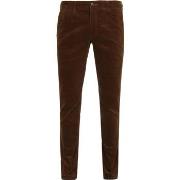 Pantalon Suitable Chino Plato Corduroy Marron