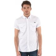 Chemise Kaporal Chemise Homme Manches Courtes Piv Blanc