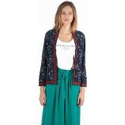 Gilet Kaporal Cardigan / Veste Femme BARJA Bleu Foncé