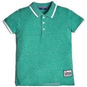 Polo enfant Guess Polo garçon applications en contraste L92P08 Vert