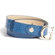 Ceinture Guess femme ceinture raffie imprimé croco bleu