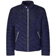 Doudounes Guess Homme Blouson Matelassée Effet Velours M94L05 Bleu