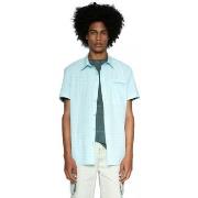 Chemise Desigual Chemise Scott Turmalina Bleu 18SMCW49