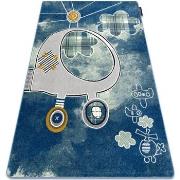 Tapis Rugsx Tapis PETIT HELICOPTER hélicoptère, avions bleu 200x290 cm