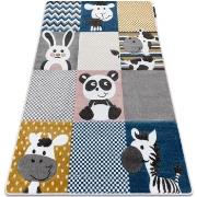 Tapis Rugsx Tapis PETIT ZOO ANIMAUX crème et gris 160x220 cm