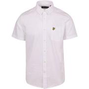 Chemise Lyle And Scott Chemise Short Sleeve Poplin Blanche