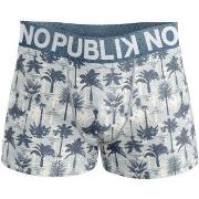 Boxers No Publik Boxer Homme Coton PALMIER Gris Blanc