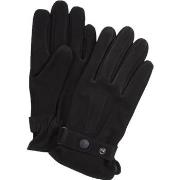 Gants Profuomo Gants En Cuir Nubuck Noir