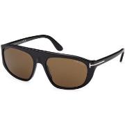 Lunettes de soleil Tom Ford FT1002 Edward-02 Lunettes de soleil, Noir/...