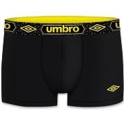 Boxers Umbro Boxer Homme Coton BCASS5 Noir Jaune