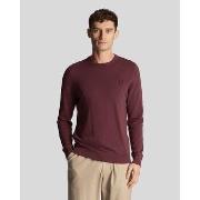 Pull Lyle &amp; Scott KN821TON CREW NECK-Z562 BURGUNDY