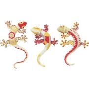 Statuettes et figurines Signes Grimalt Lézard Différent Set 3U