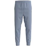 Pantalon BOSS BAS DE SURVÊTEMENT EN COTON STRETCH BLEU CIEL AVEC LOGO