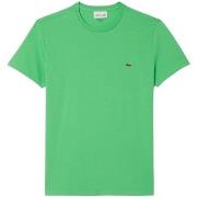 T-shirt Lacoste T shirt col rond Ref 52097 UYX Vert prairie