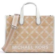 Cabas MICHAEL Michael Kors large grab tote nat opticwht