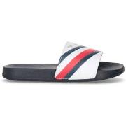 Claquettes enfant Tommy Hilfiger CLAQUETTE STRIPES POOL BLANCHE