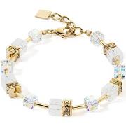 Bracelets Coeur De Lion Bracelet GeoCUBE Iconic Nature doré