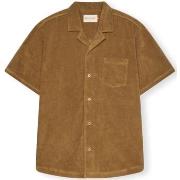 Chemise Revolution Terry Cuban shirt S/S - Dark Khaki